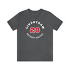 Lindstrom 28 Detroit Hockey Number Arch Design Unisex T-Shirt