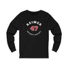 Reimer 47 Detroit Hockey Number Arch Design Unisex Jersey Long Sleeve Shirt
