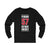 Perron 57 Detroit Hockey Red Vertical Design Unisex Jersey Long Sleeve Shirt