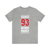 DeBrincat 93 Detroit Hockey Red Vertical Design Unisex T-Shirt