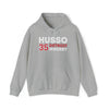 Husso 35 Detroit Hockey Grafitti Wall Design Unisex Hooded Sweatshirt