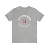 Edvinsson 3 Detroit Hockey Number Arch Design Unisex T-Shirt