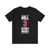 Holl 3 Detroit Hockey Red Vertical Design Unisex T-Shirt