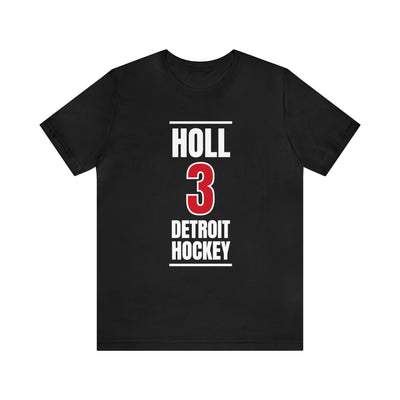 Holl 3 Detroit Hockey Red Vertical Design Unisex T-Shirt