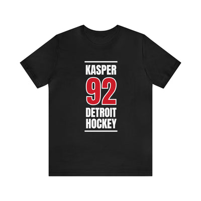 Kasper 92 Detroit Hockey Red Vertical Design Unisex T-Shirt