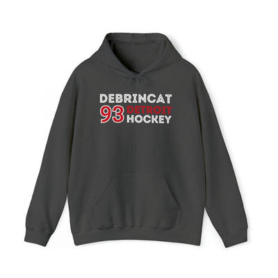 DeBrincat 93 Detroit Hockey Grafitti Wall Design Unisex Hooded Sweatshirt