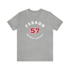Perron 57 Detroit Hockey Number Arch Design Unisex T-Shirt