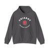Chiarot 8 Detroit Hockey Number Arch Design Unisex Hooded Sweatshirt