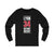 Lyon 34 Detroit Hockey Red Vertical Design Unisex Jersey Long Sleeve Shirt
