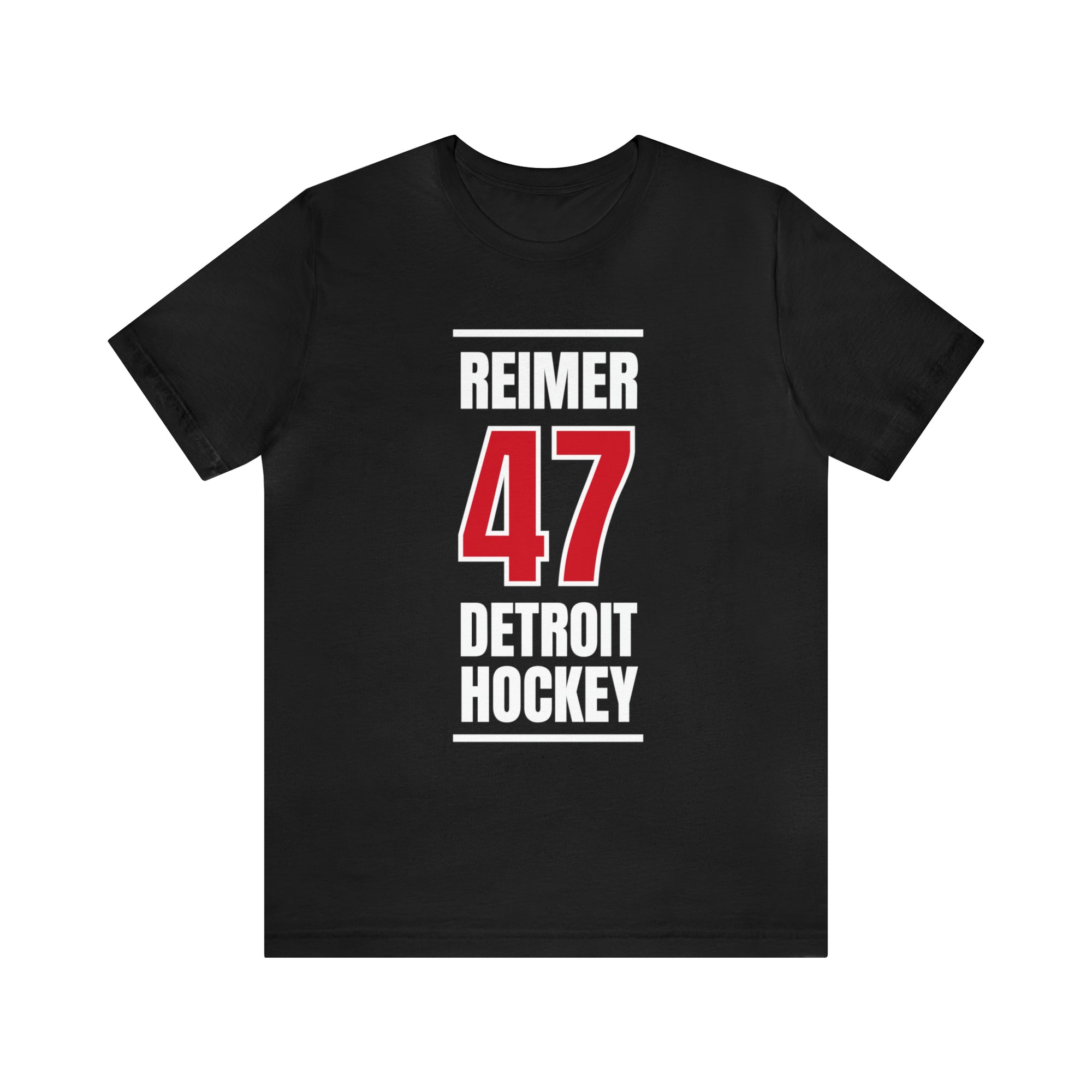 Reimer 47 Detroit Hockey Red Vertical Design Unisex T-Shirt