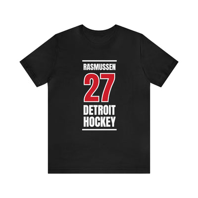 Rasmussen 27 Detroit Hockey Red Vertical Design Unisex T-Shirt