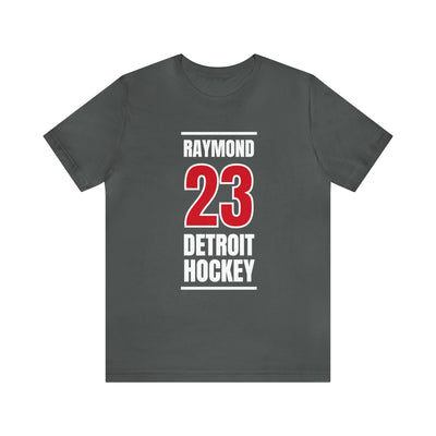 Raymond 23 Detroit Hockey Red Vertical Design Unisex T-Shirt