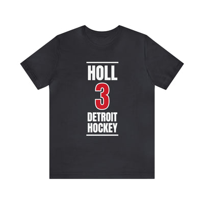 Holl 3 Detroit Hockey Red Vertical Design Unisex T-Shirt