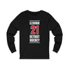 Czarnik 21 Detroit Hockey Red Vertical Design Unisex Jersey Long Sleeve Shirt