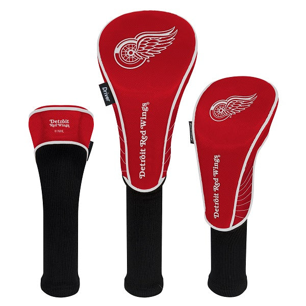 Detroit Red Wings Golf Club Headcovers, Set of 3