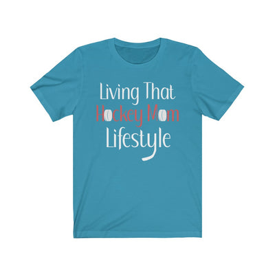 "Living That Hockey Mom Lifestyle" Unisex Jersey Tee