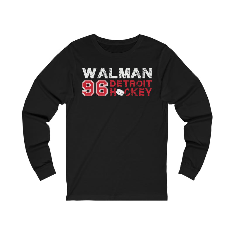 Walman 96 Detroit Hockey Unisex Jersey Long Sleeve Shirt