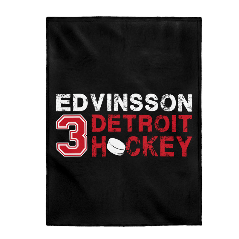 Edvinsson 3 Detroit Hockey Velveteen Plush Blanket
