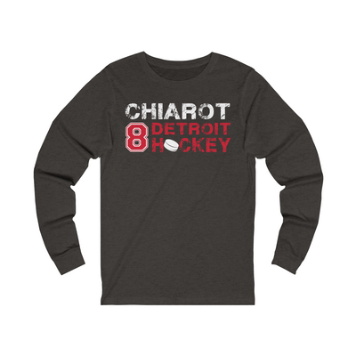 Chiarot 8 Detroit Hockey Unisex Jersey Long Sleeve Shirt