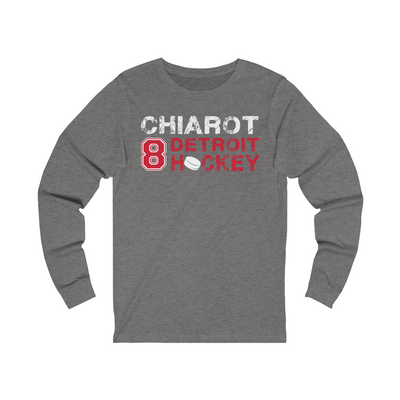 Chiarot 8 Detroit Hockey Unisex Jersey Long Sleeve Shirt