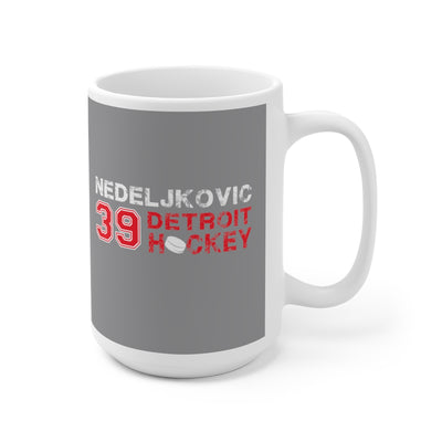 Nedeljkovic 39 Detroit Hockey Ceramic Coffee Mug In Gray, 15oz