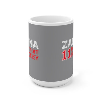 Zadina 11 Detroit Hockey Ceramic Coffee Mug In Gray, 15oz