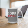 Copp 18 Detroit Hockey Ceramic Coffee Mug In Gray, 15oz