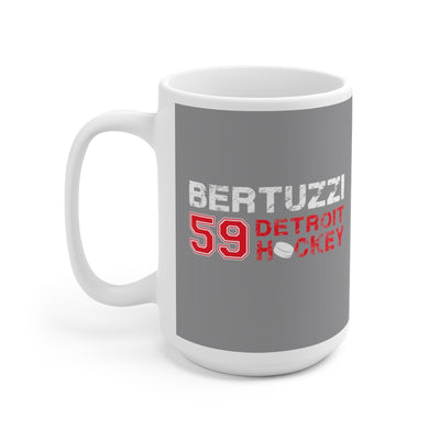 Bertuzzi 59 Detroit Hockey Ceramic Coffee Mug In Gray, 15oz