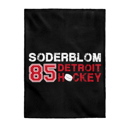 Soderblom 85 Detroit Hockey Velveteen Plush Blanket