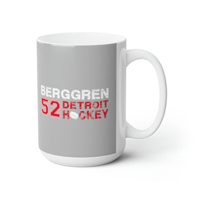 Berggren 52 Detroit Hockey Ceramic Coffee Mug In Gray, 15oz