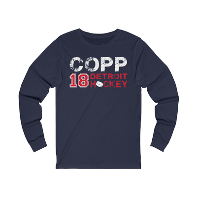 Copp 18 Detroit Hockey Unisex Jersey Long Sleeve Shirt
