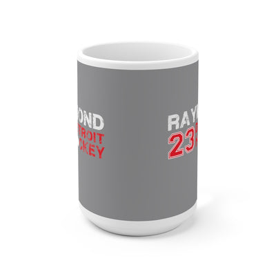 Raymond 23 Detroit Hockey Ceramic Coffee Mug In Gray, 15oz