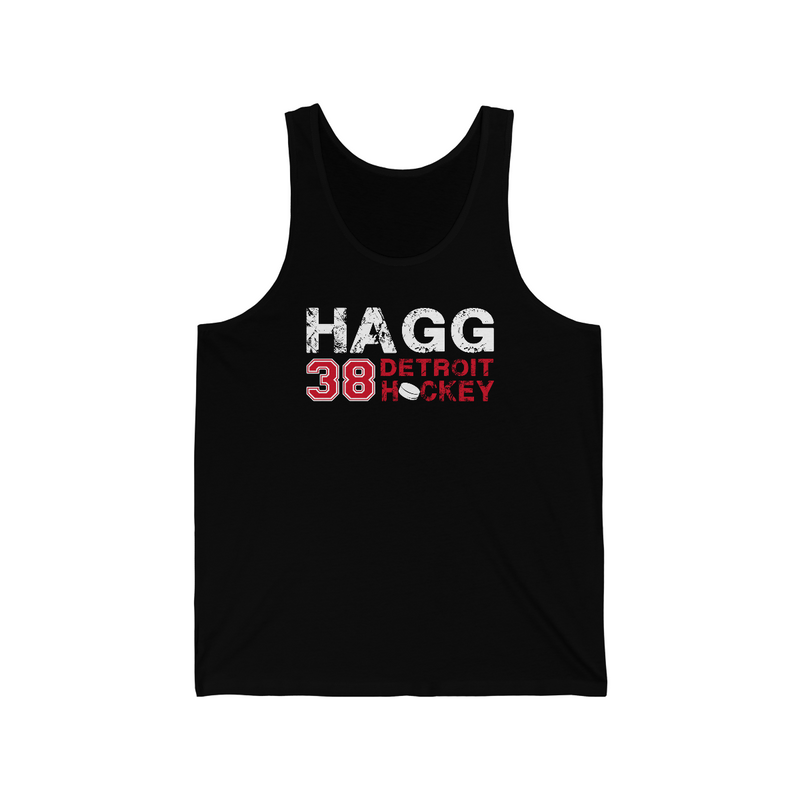 Hagg 38 Detroit Hockey Unisex Jersey Tank Top