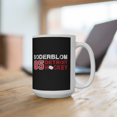 Soderblom 85 Detroit Hockey Ceramic Coffee Mug In Black, 15oz