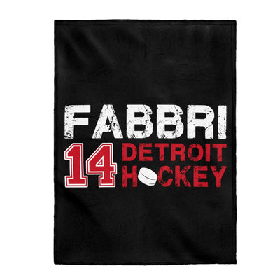 Fabbri 14 Detroit Hockey Velveteen Plush Blanket
