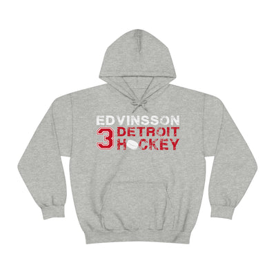 Edvinsson 3 Detroit Hockey Unisex Hooded Sweatshirt