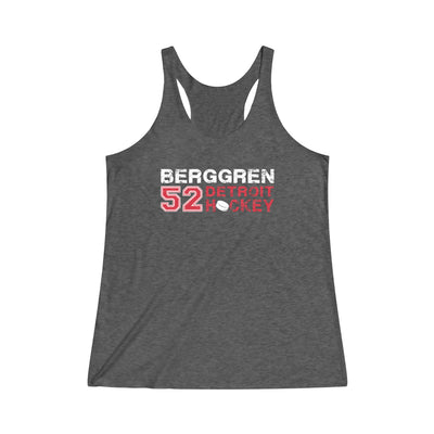 Berggren 52 Detroit Hockey Women's Tri-Blend Racerback Tank Top