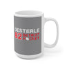 Oesterle 82 Detroit Hockey Ceramic Coffee Mug In Gray, 15oz