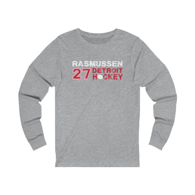 Rasmussen 27 Detroit Hockey Unisex Jersey Long Sleeve Shirt
