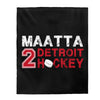 Maatta 2 Detroit Hockey Velveteen Plush Blanket