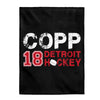 Copp 18 Detroit Hockey Velveteen Plush Blanket