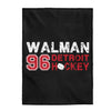 Walman 96 Detroit Hockey Velveteen Plush Blanket