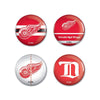 Detroit Red Wings Fashion Button Four Pack Deal
