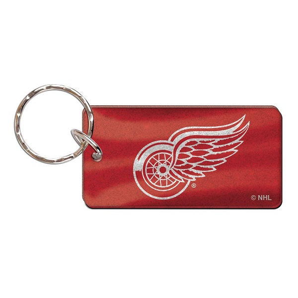 Detroit Red Wings Rectangle Logo Keychain