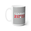Czarnik 21 Detroit Hockey Ceramic Coffee Mug In Gray, 15oz