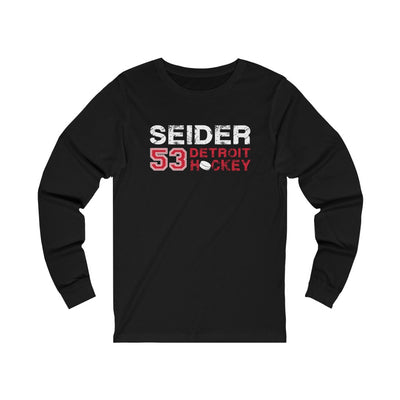 Seider 53 Detroit Hockey Unisex Jersey Long Sleeve Shirt