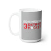 Edvinsson 3 Detroit Hockey Ceramic Coffee Mug In Gray, 15oz