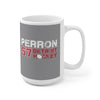 Perron 57 Detroit Hockey Ceramic Coffee Mug In Gray, 15oz