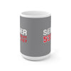 Seider 53 Detroit Hockey Ceramic Coffee Mug In Gray, 15oz