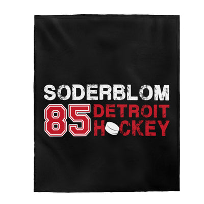 Soderblom 85 Detroit Hockey Velveteen Plush Blanket
